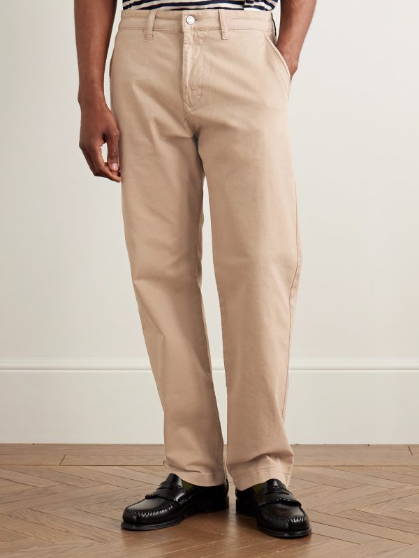 Aden 1923 Straight-Leg Organic Cotton-Blend Twill Chinos - FR