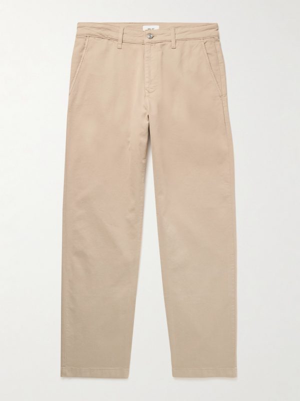 Aden 1923 Straight-Leg Organic Cotton-Blend Twill Chinos