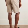 Crown 1090 Straight-Leg Organic Cotton-Blend Twill Shorts - BK Crown 1090 Straight-Leg Organic Cotton-Blend Twill Shorts - BK