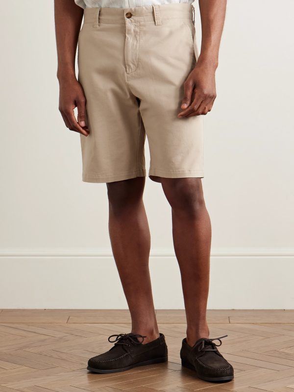 Crown 1090 Straight-Leg Organic Cotton-Blend Twill Shorts - FR Crown 1090 Straight-Leg Organic Cotton-Blend Twill Shorts - FR