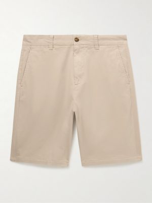 Crown 1090 Straight-Leg Organic Cotton-Blend Twill Shorts Crown 1090 Straight-Leg Organic Cotton-Blend Twill Shorts