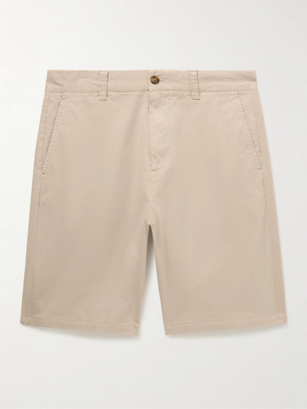 Crown 1090 Straight-Leg Organic Cotton-Blend Twill Shorts Crown 1090 Straight-Leg Organic Cotton-Blend Twill Shorts