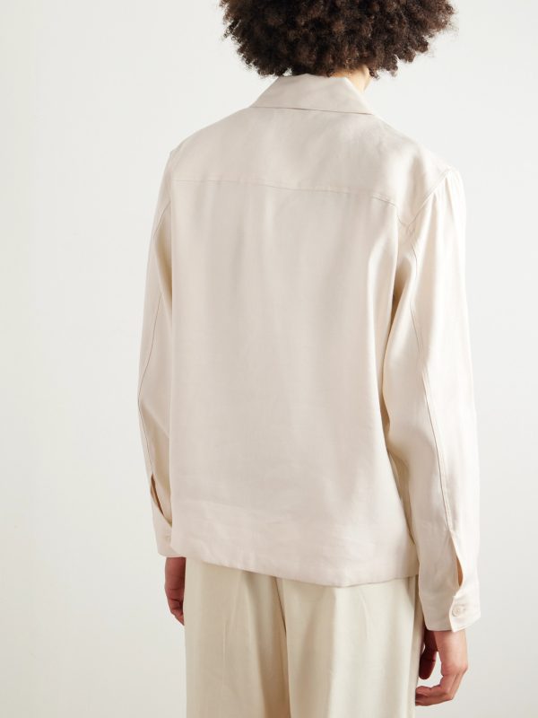 Alban 1808 LENZING™ ECOVERO™ and Linen-Blend Jacket - BK Alban 1808 LENZING™ ECOVERO™ and Linen-Blend Jacket - BK