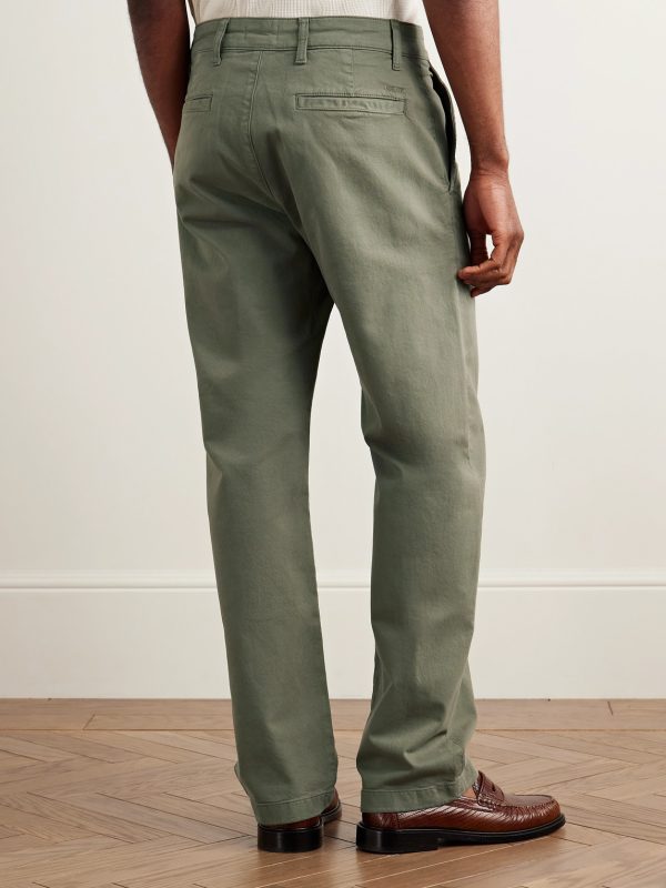 Aden 1923 Straight-Leg Organic Cotton-Blend Twill Chinos - BK