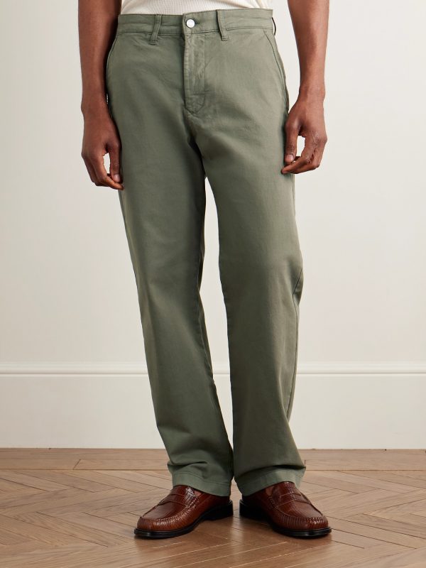 Aden 1923 Straight-Leg Organic Cotton-Blend Twill Chinos - FR