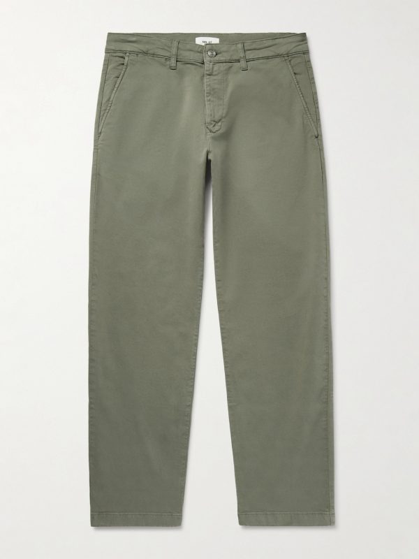 Aden 1923 Straight-Leg Organic Cotton-Blend Twill Chinos