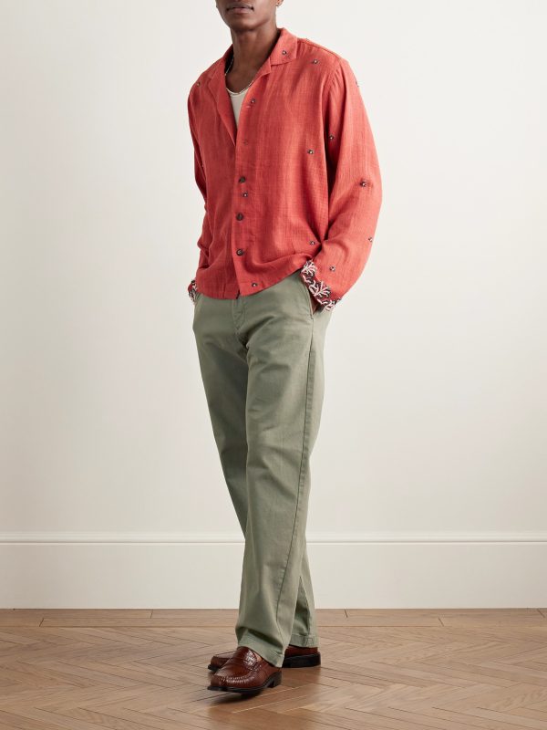 Aden 1923 Straight-Leg Organic Cotton-Blend Twill Chinos - OU