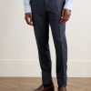 Slim-Fit Wool, Silk and Linen-Blend Suit Trousers - FR Slim-Fit Wool, Silk and Linen-Blend Suit Trousers - FR