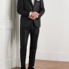 Slim-Fit Satin-Trimmed Slubbed Wool and Silk-Blend Tuxedo Jacket - OU Slim-Fit Satin-Trimmed Slubbed Wool and Silk-Blend Tuxedo Jacket - OU