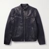 Slim-Fit Full-Grain Leather Jacket Slim-Fit Full-Grain Leather Jacket