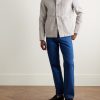 Striped Organic Cotton Chore Jacket - OU Striped Organic Cotton Chore Jacket - OU