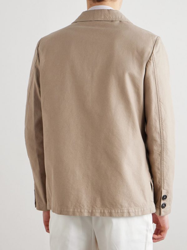 Baglietto Unstructured Cotton-Twill Blazer - BK