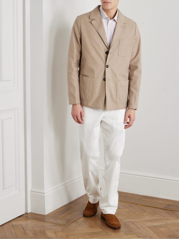 Baglietto Unstructured Cotton-Twill Blazer - OU