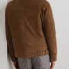 Shearling-Trimmed Suede Down Jacket - BK Shearling-Trimmed Suede Down Jacket - BK