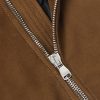 Shearling-Trimmed Suede Down Jacket - CU Shearling-Trimmed Suede Down Jacket - CU
