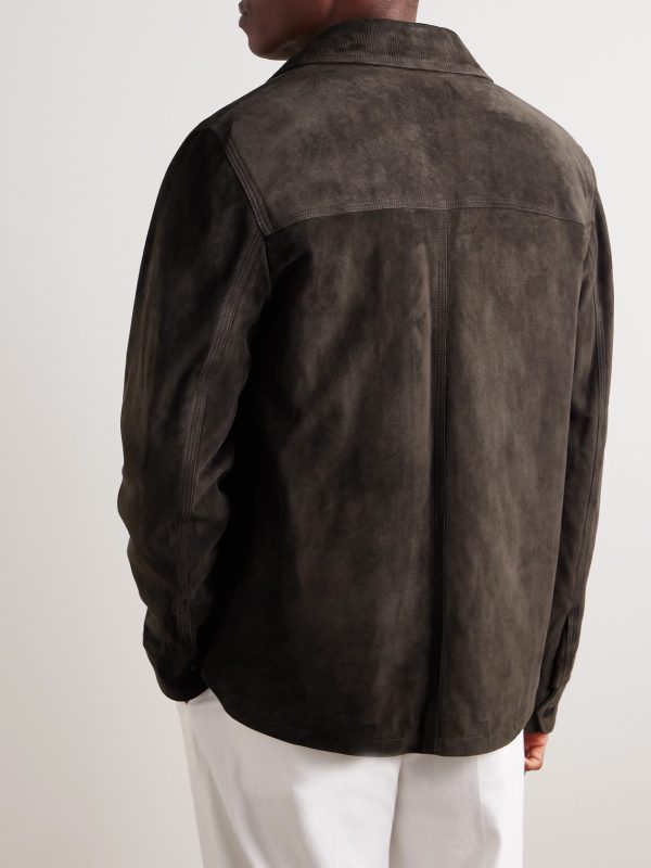 Paul Padded Suede Jacket - BK Paul Padded Suede Jacket - BK