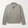Linen-Blend Bomber Jacket Linen-Blend Bomber Jacket
