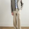 Linen-Blend Bomber Jacket - OU Linen-Blend Bomber Jacket - OU