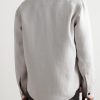 Linen-Blend Twill Overshirt - BK Linen-Blend Twill Overshirt - BK