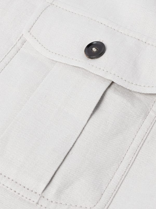 Linen-Blend Twill Overshirt - E1 Linen-Blend Twill Overshirt - E1