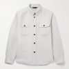 Linen-Blend Twill Overshirt Linen-Blend Twill Overshirt