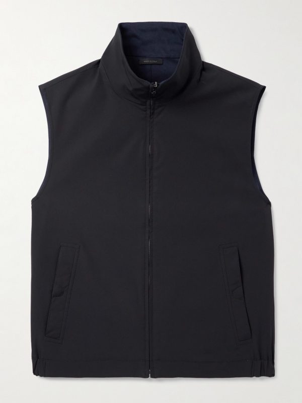 Reversible Silk-Blend and Jersey Gilet Reversible Silk-Blend and Jersey Gilet