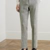 Phillip Straight-Leg Prince of Wales Checked Linen Suit Trousers - FR Phillip Straight-Leg Prince of Wales Checked Linen Suit Trousers - FR