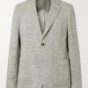 Prince of Wales Checked Linen Suit Jacket Prince of Wales Checked Linen Suit Jacket