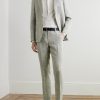 Prince of Wales Checked Linen Suit Jacket - OU Prince of Wales Checked Linen Suit Jacket - OU