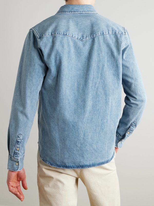 Denim Western Shirt - BK Denim Western Shirt - BK