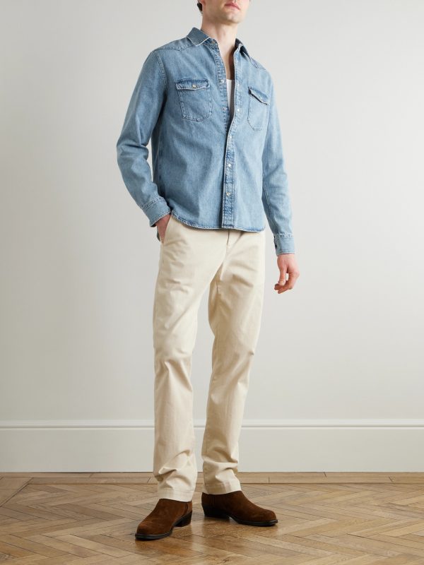 Denim Western Shirt - OU Denim Western Shirt - OU