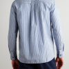 Striped Cotton-Blend Shirt - BK Striped Cotton-Blend Shirt - BK