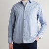 Striped Cotton-Blend Shirt - FR Striped Cotton-Blend Shirt - FR