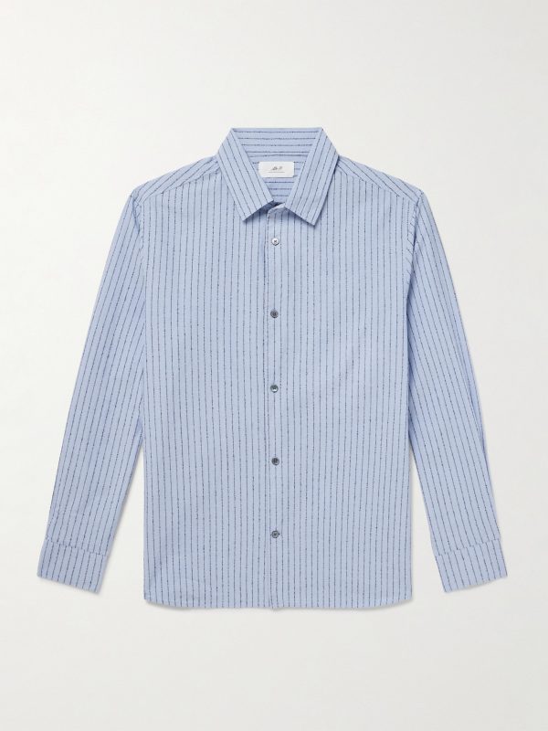 Striped Cotton-Blend Shirt Striped Cotton-Blend Shirt