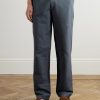 Mike Straight-Leg Organic Cotton and Linen-Blend Twill Trousers - FR Mike Straight-Leg Organic Cotton and Linen-Blend Twill Trousers - FR
