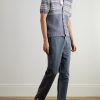 Mike Straight-Leg Organic Cotton and Linen-Blend Twill Trousers - OU Mike Straight-Leg Organic Cotton and Linen-Blend Twill Trousers - OU