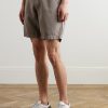 Wide-Leg Organic Cotton and Linen-Blend Bermuda Shorts - FR Wide-Leg Organic Cotton and Linen-Blend Bermuda Shorts - FR