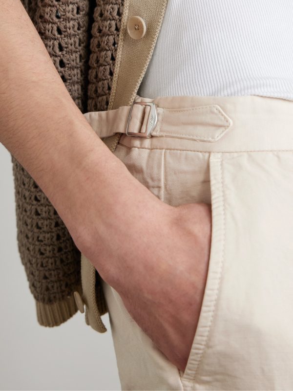Mike Straight-Leg Organic Cotton and Linen-Blend Twill Trousers - E2 Mike Straight-Leg Organic Cotton and Linen-Blend Twill Trousers - E2