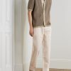 Mike Straight-Leg Organic Cotton and Linen-Blend Twill Trousers - OU Mike Straight-Leg Organic Cotton and Linen-Blend Twill Trousers - OU