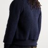 The Jenner Padded Wool-Blend Bouclé Bomber Jacket - BK