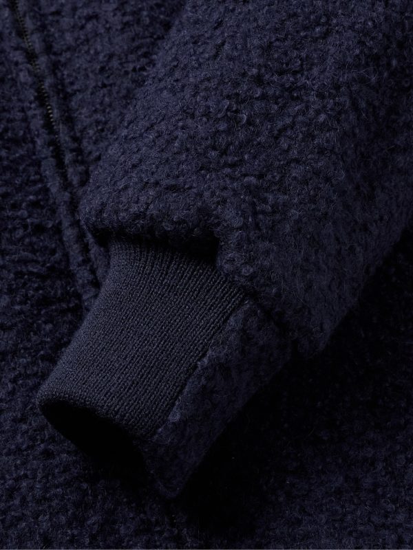 The Jenner Padded Wool-Blend Bouclé Bomber Jacket - E1