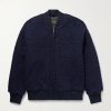 The Jenner Padded Wool-Blend Bouclé Bomber Jacket