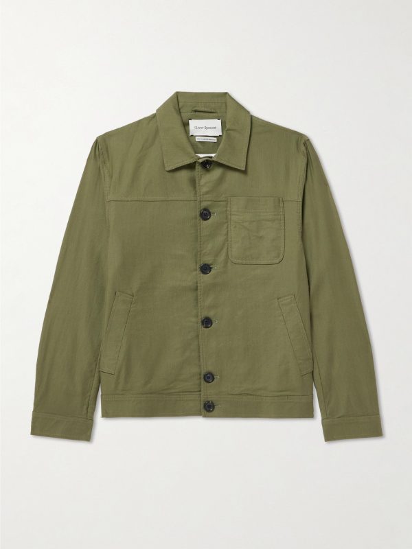 Buffalo Herringbone Cotton-Blend Jacket Buffalo Herringbone Cotton-Blend Jacket