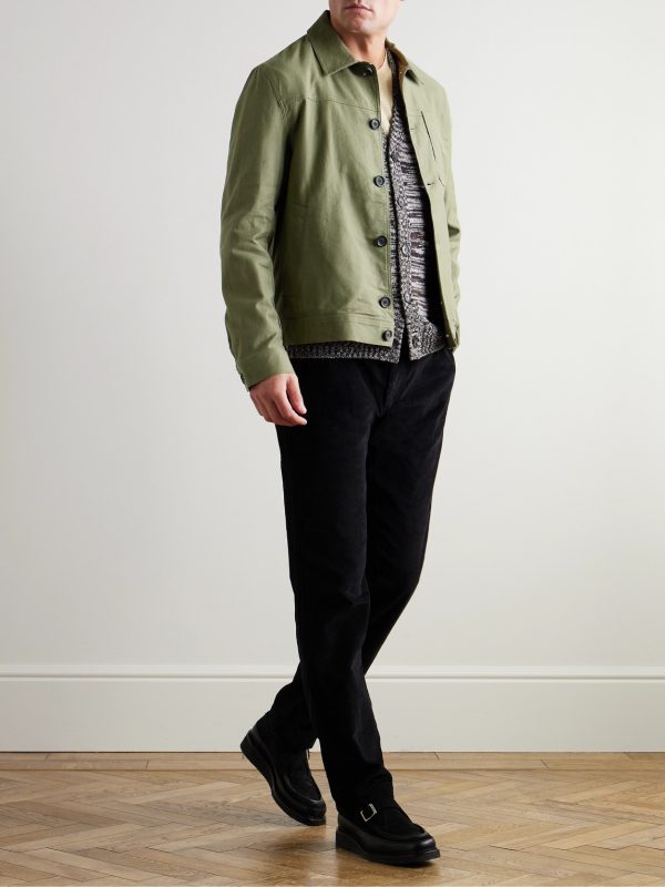 Buffalo Herringbone Cotton-Blend Jacket - OU Buffalo Herringbone Cotton-Blend Jacket - OU