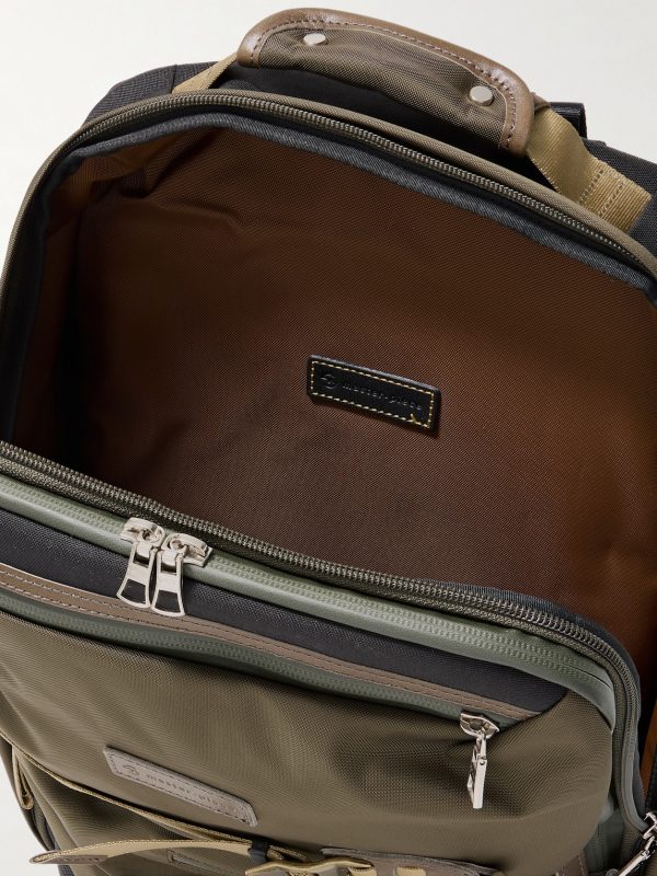 Potential 2-Way Leather and Webbing-Trimmed CORDURA® MasterTeX Backpack - E1 Potential 2-Way Leather and Webbing-Trimmed CORDURA® MasterTeX Backpack - E1