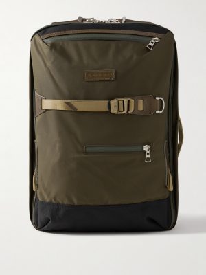 Potential 2-Way Leather and Webbing-Trimmed CORDURA® MasterTeX Backpack Potential 2-Way Leather and Webbing-Trimmed CORDURA® MasterTeX Backpack