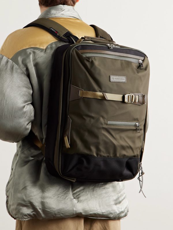 Potential 2-Way Leather and Webbing-Trimmed CORDURA® MasterTeX Backpack - OU Potential 2-Way Leather and Webbing-Trimmed CORDURA® MasterTeX Backpack - OU