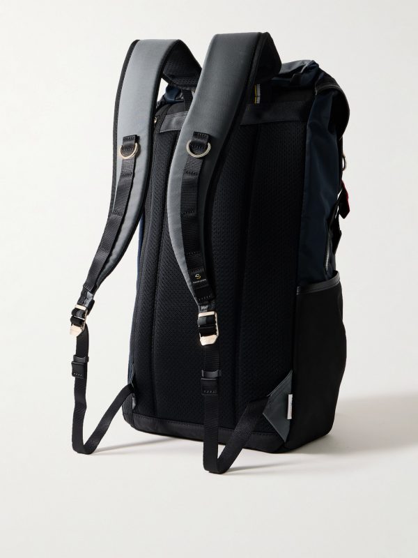 Potential Leather and Webbing-Trimmed CORDURA® MasterTeX Backpack - BK Potential Leather and Webbing-Trimmed CORDURA® MasterTeX Backpack - BK