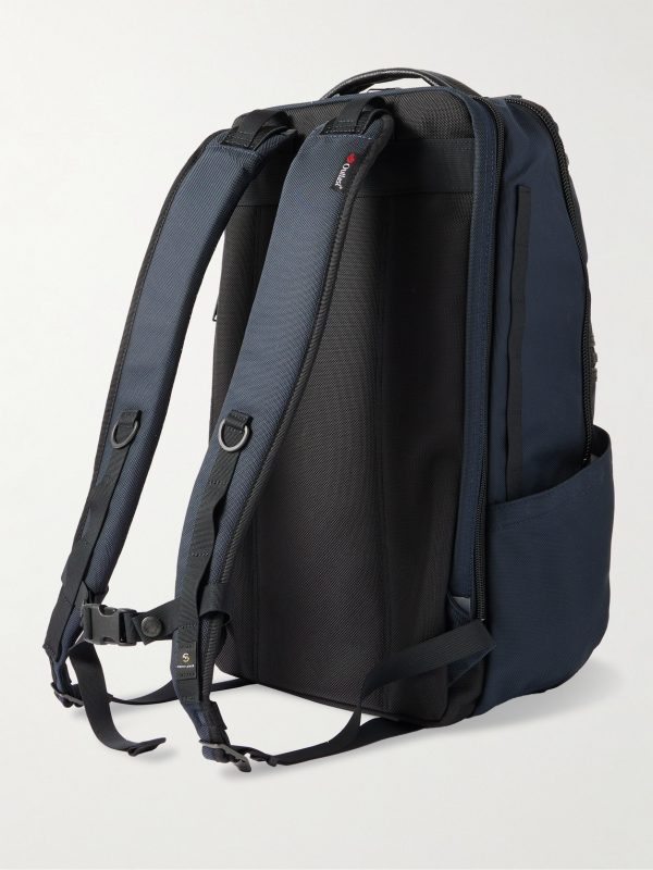 Rise Ver.2 Leather-Trimmed Mastertex-09 Backpack - BK Rise Ver.2 Leather-Trimmed Mastertex-09 Backpack - BK