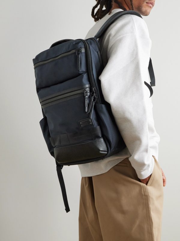Rise Ver.2 Leather-Trimmed Mastertex-09 Backpack - OU Rise Ver.2 Leather-Trimmed Mastertex-09 Backpack - OU